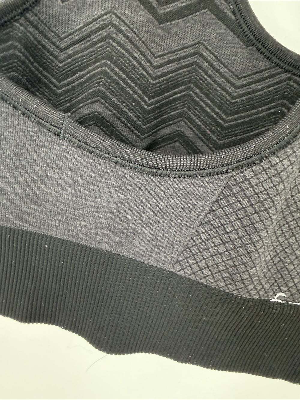 Lululemon Ebb & Flow Racerback Bra Reversible Heathered Black - Picture 11 of 13